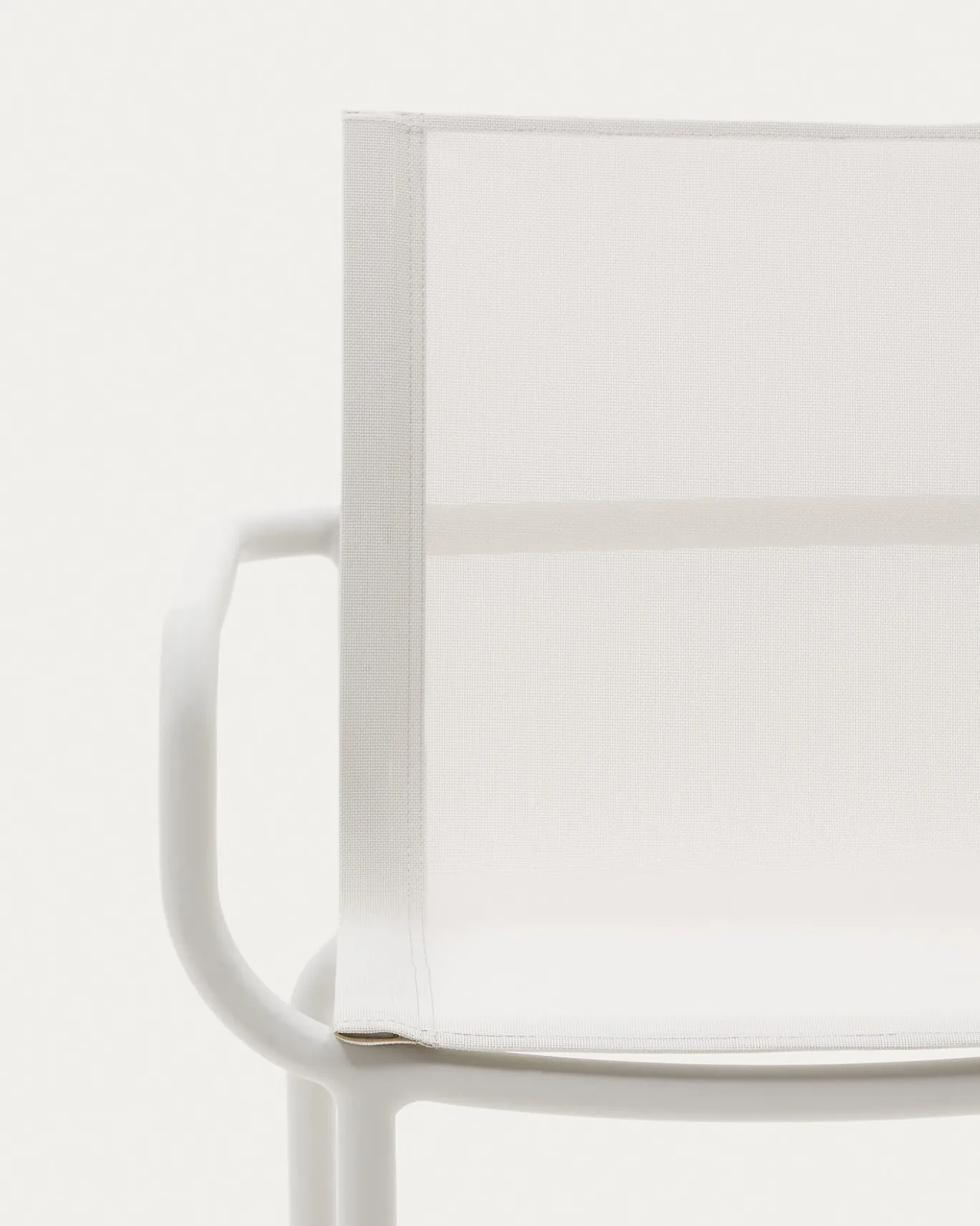 Kave Home Buitenstoel Galdana Stapelbaar Aluminium Wit