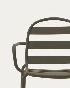 Kave Home Buitenstoel Joncols Aluminium Groen