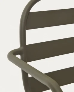 Kave Home Buitenstoel Joncols Aluminium Groen