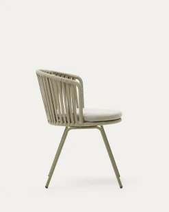 Kave Home Buitenstoel Saconca Touw Groen Gelakt