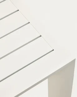 Kave Home Buitentafel Culip Aluminium Wit 220x100cm