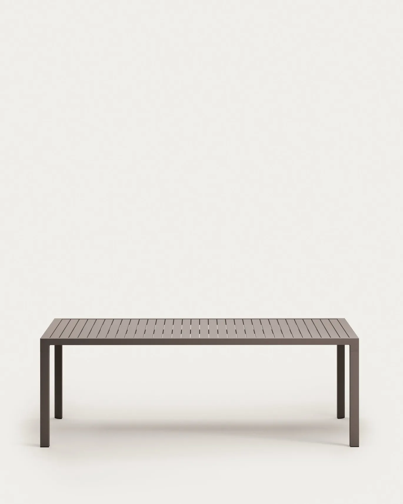 Kave Home Buitentafel Culip Aluminium Bruin 220x100cm