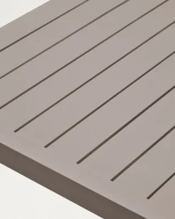 Kave Home Buitentafel Culip Aluminium Bruin 220x100cm