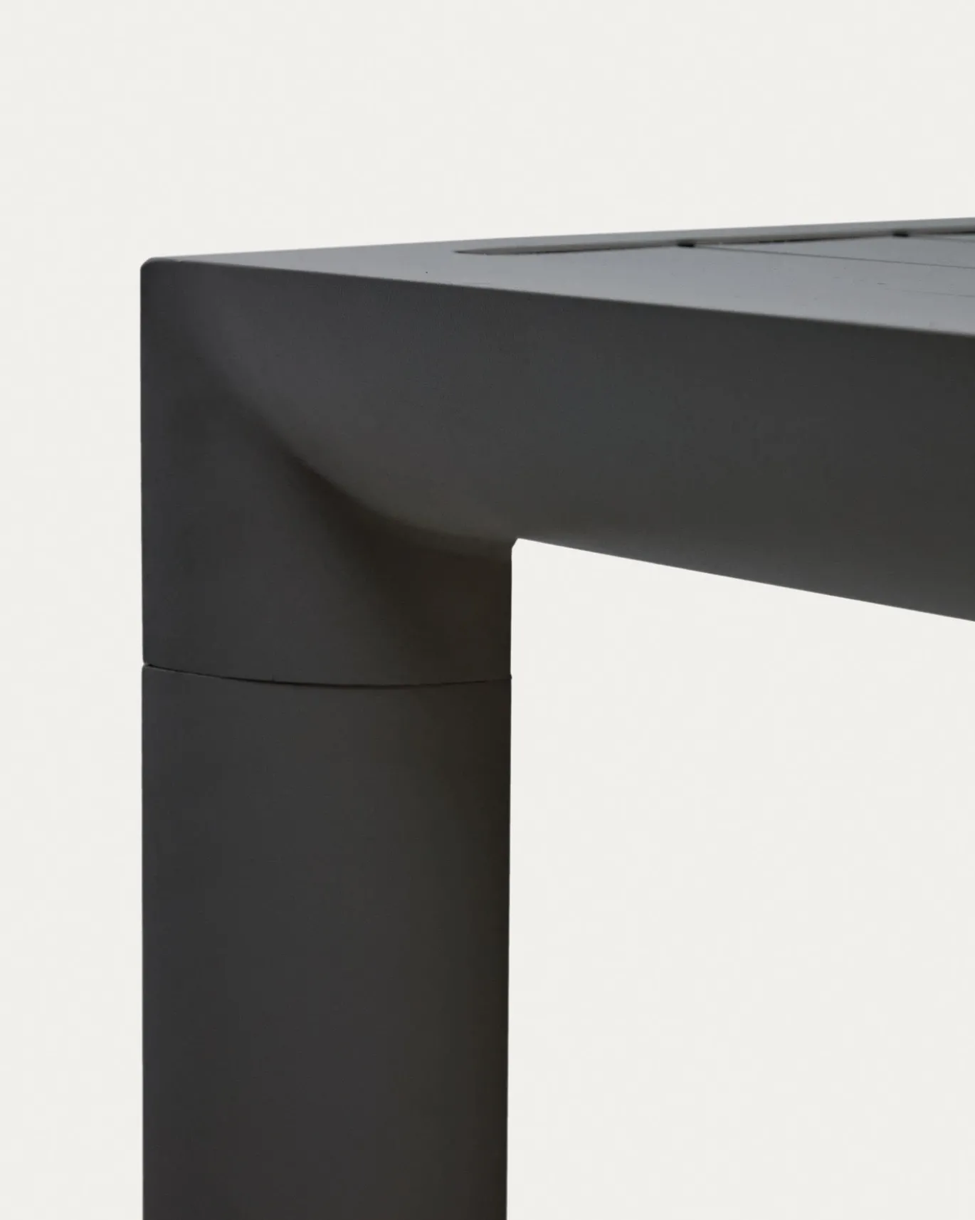 Kave Home Buitentafel Culip Aluminium Grijs 180x90cm