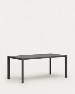 Kave Home Buitentafel Culip Aluminium Grijs 180x90cm