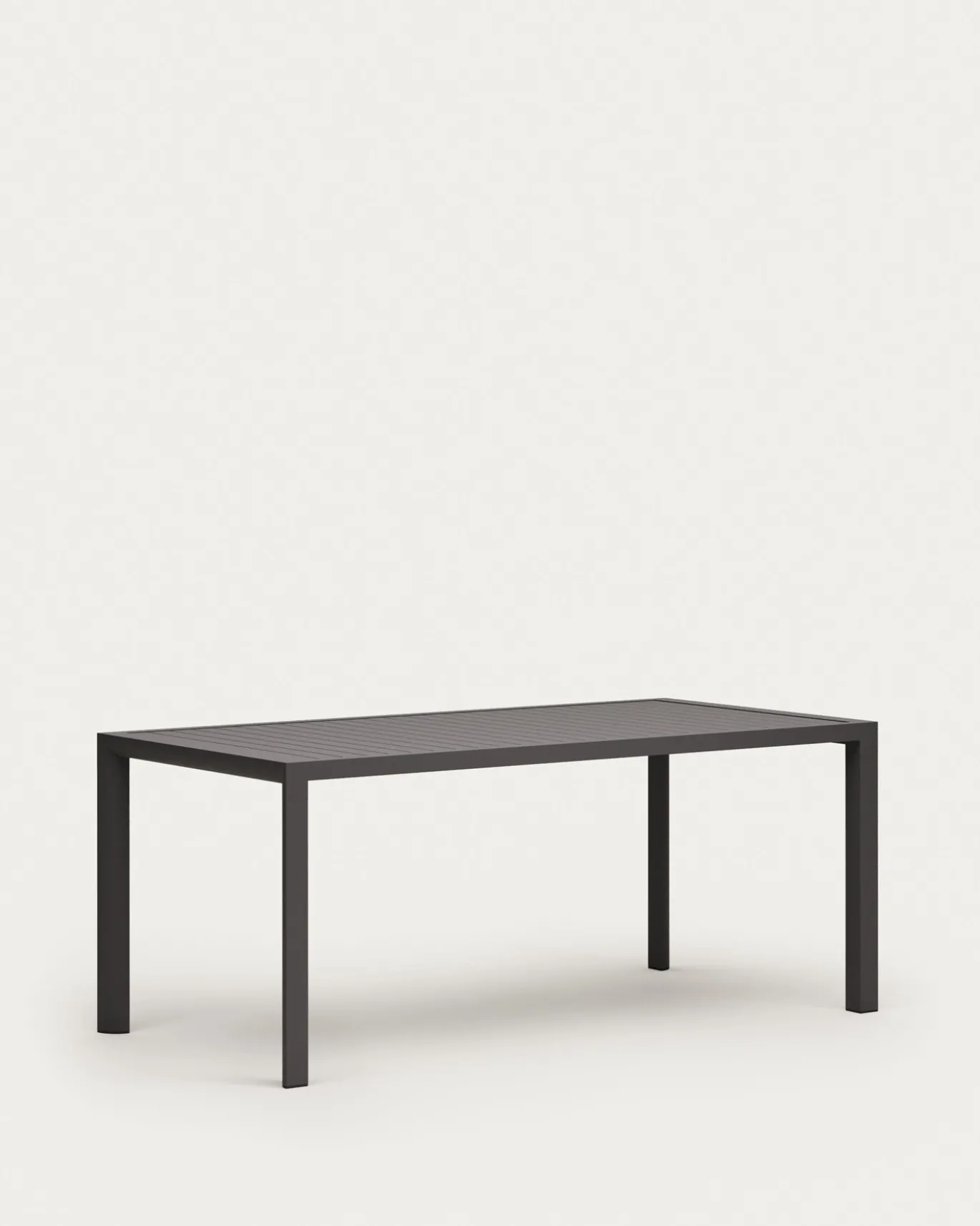 Kave Home Buitentafel Culip Aluminium Grijs 180x90cm
