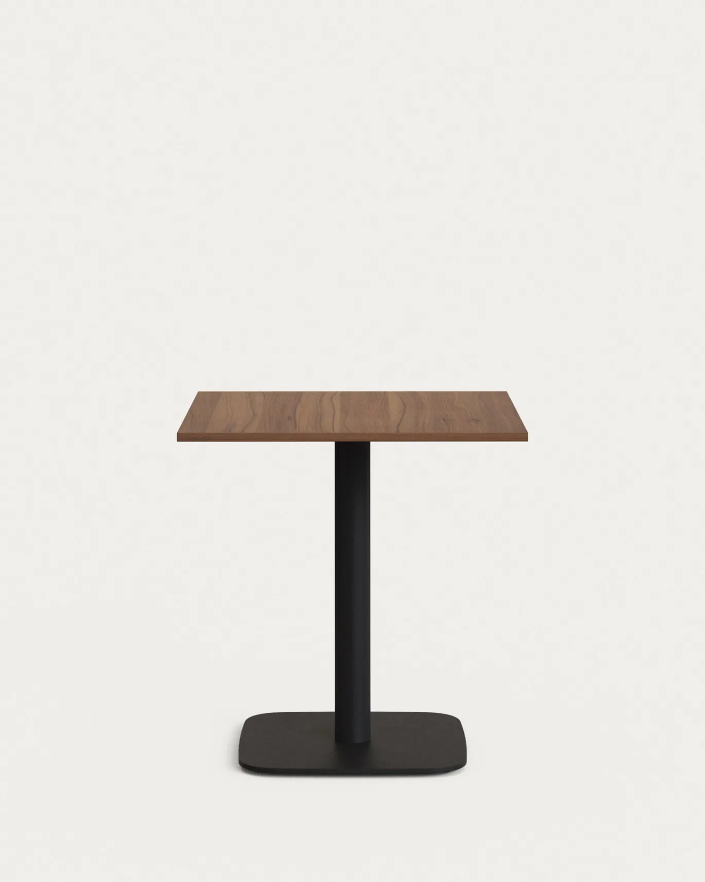 Kave Home Buitentafel Dina Bruin Notenhout Melamine 70x70cm
