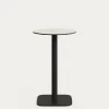 Kave Home Buitentafel Dina Rond Hoog Wit Ø60x96cm