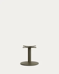 Kave Home Buitentafel Esilda met Groen Cementen Tafelblad 70x70cm Onderstel Ø42x45cm