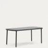 Kave Home Buitentafel Joncols Aluminium Grijs 180x90cm