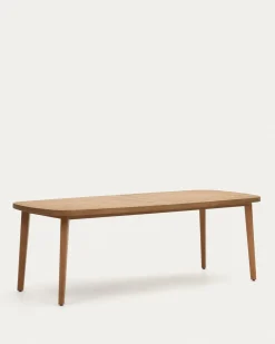Kave Home Buitentafel Maset Massief Eucalyptushout 220x100cm