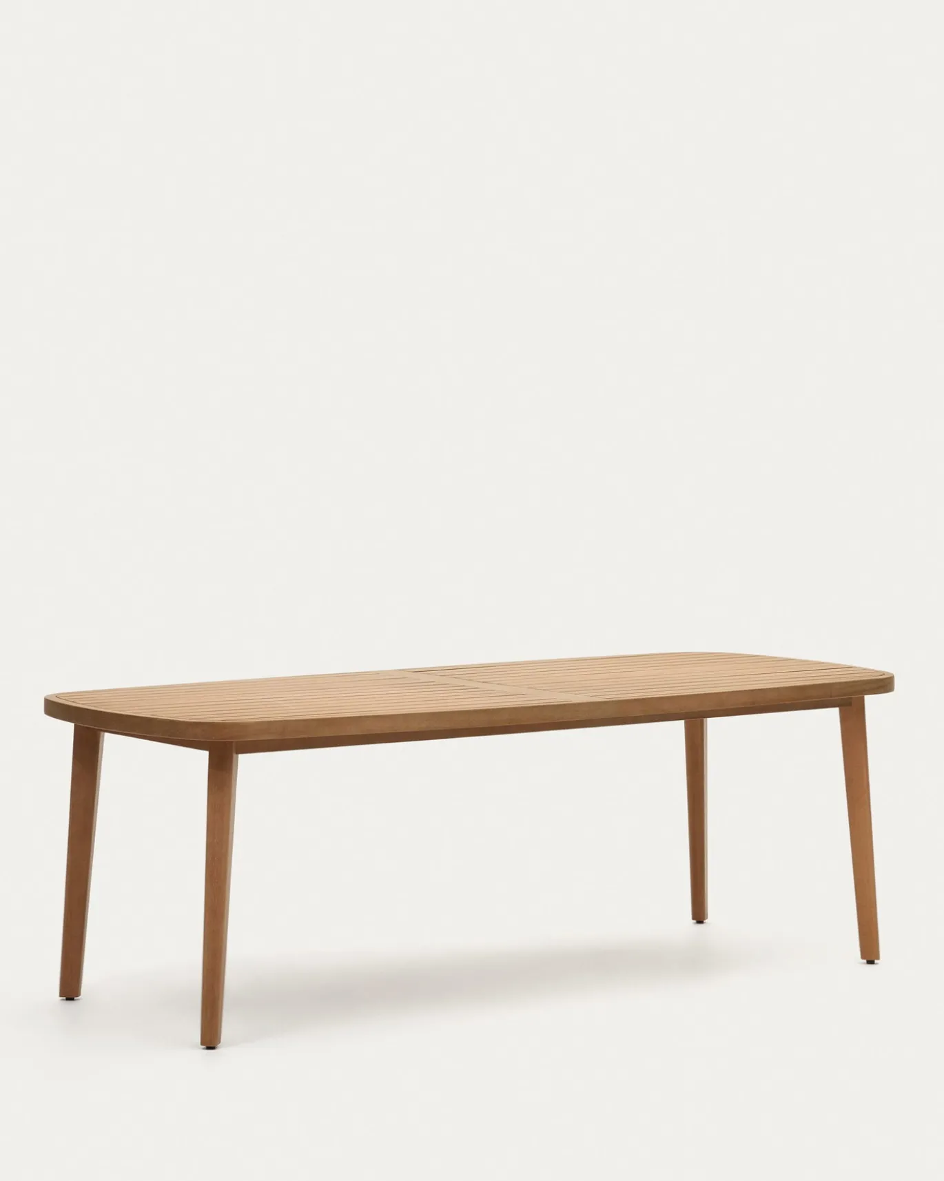 Kave Home Buitentafel Maset Massief Eucalyptushout 220x100cm