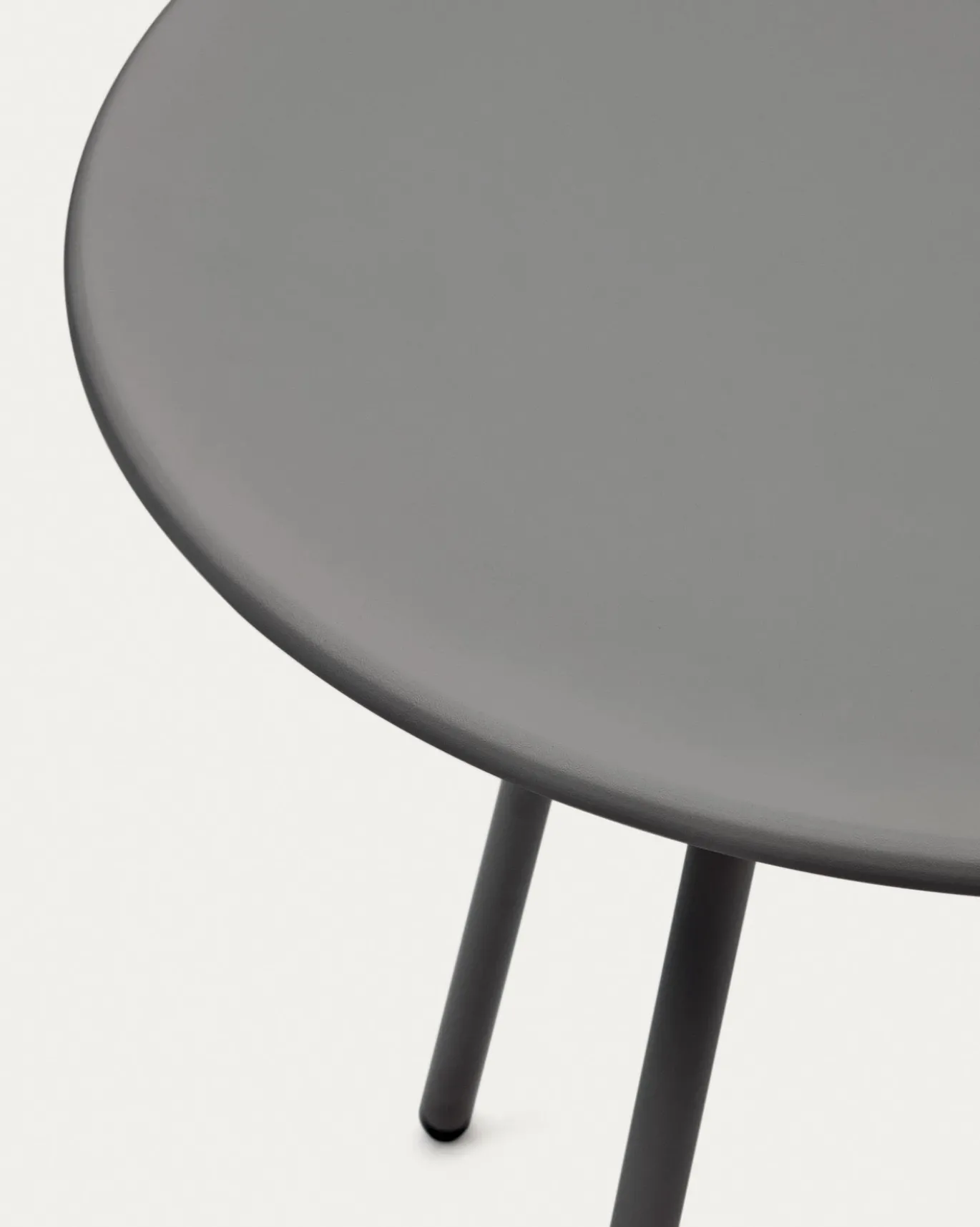 Kave Home Buitentafel Montjoi Ronde Staal Grijs Ø70cm
