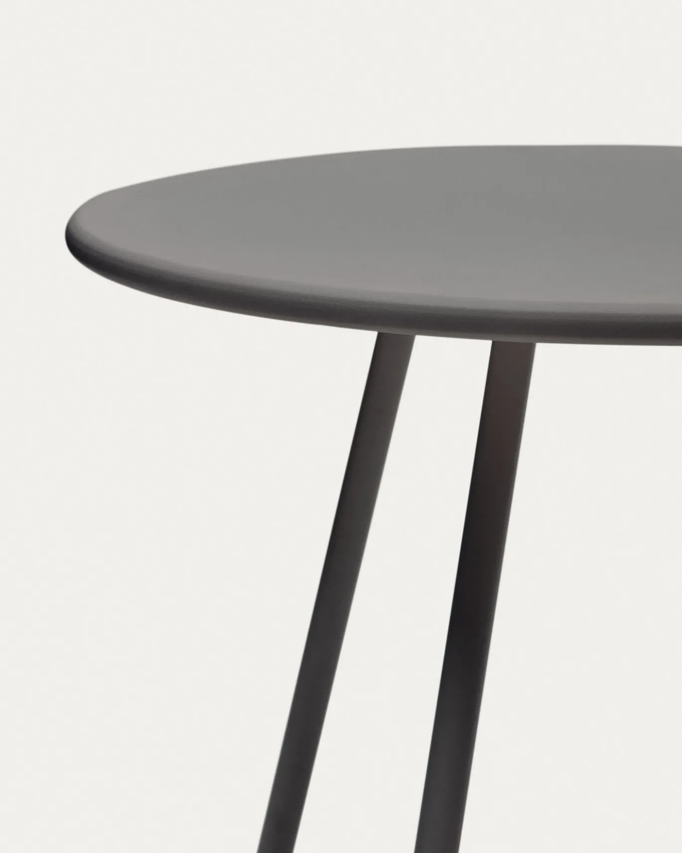 Kave Home Buitentafel Montjoi Ronde Staal Grijs Ø70cm
