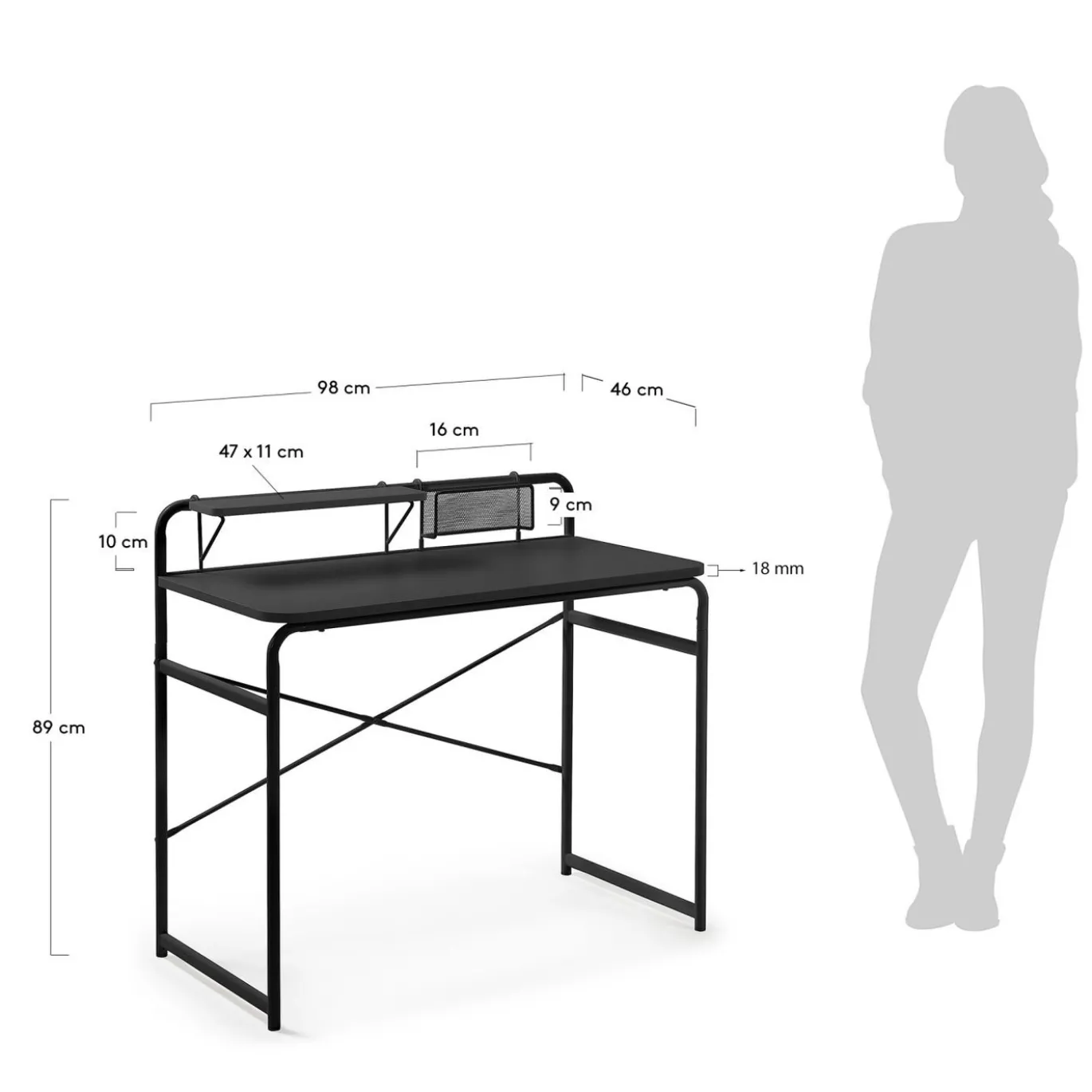 Kave Home Bureau Foreman 98x46cm