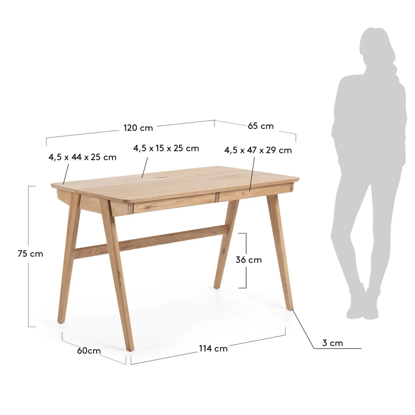 Kave Home Bureau Julia 120x65cm
