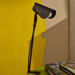 Kave Home Bureaulamp Jula Zwart met Klem
