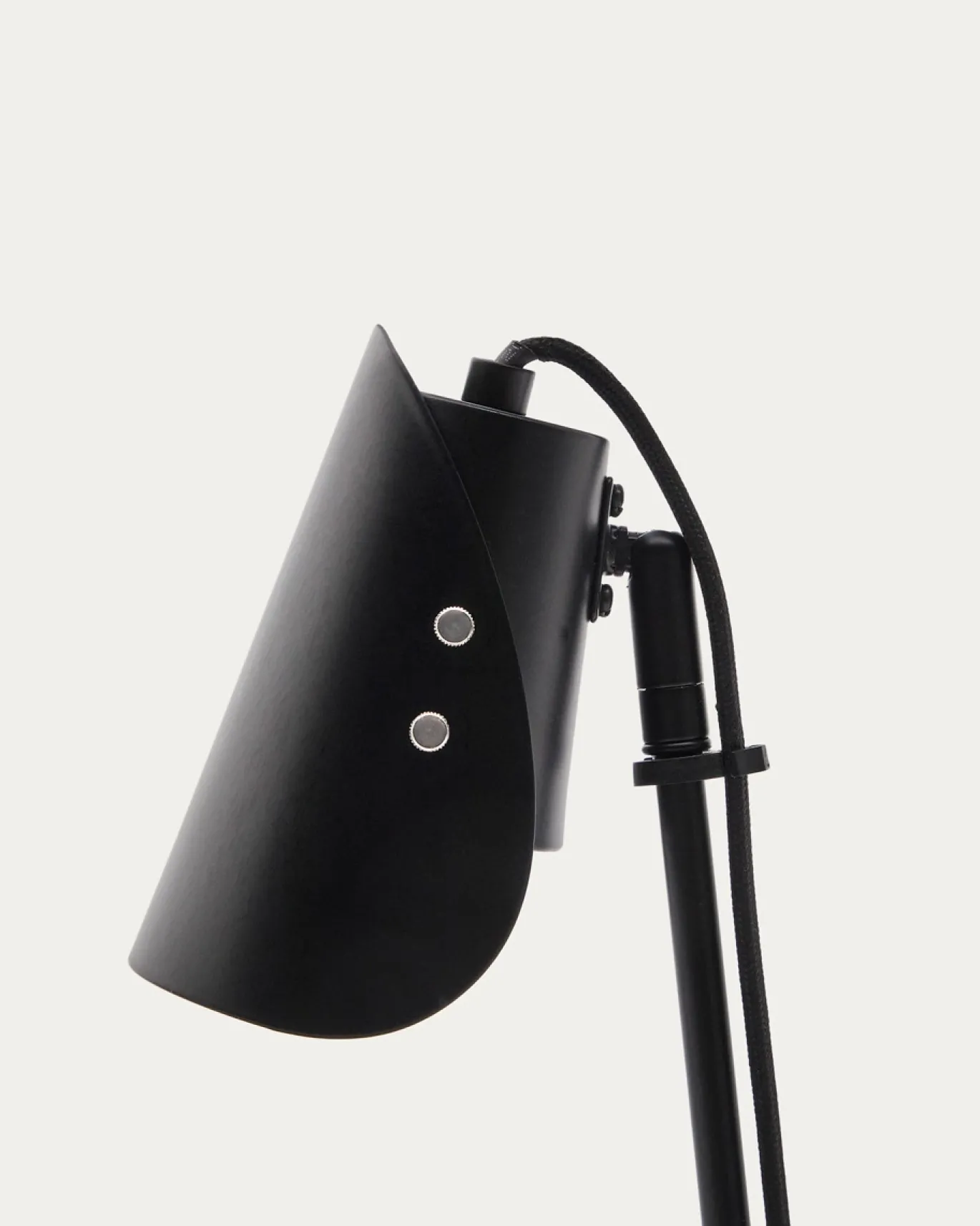 Kave Home Bureaulamp Jula Zwart met Klem
