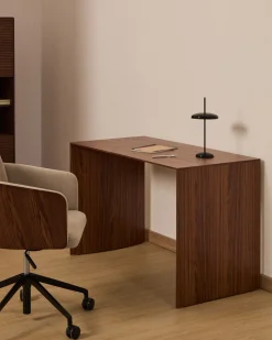 Kave Home Bureau Litto Walnootfineer 140x60cm
