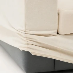 Kave Home Chaise Longue Bank Alea Chenille Ecru 3-Zits Rechts