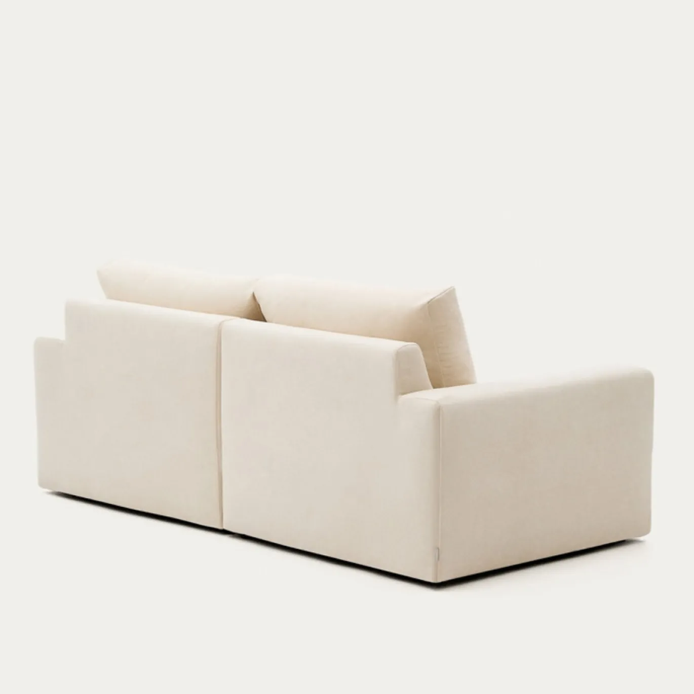 Kave Home Chaise Longue Bank Alea Chenille Ecru 3-Zits Rechts