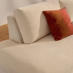 Kave Home Chaise Longue Bank Alea Chenille Ecru 5-Zits Rechts
