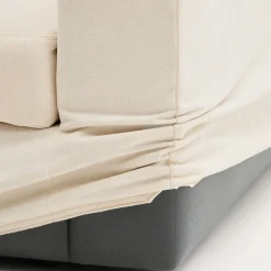 Kave Home Chaise Longue Bank Alea Chenille Ecru 3-Zits Links
