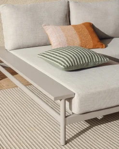 Kave Home Chaise Longue Bank 3-zits Taupe Links