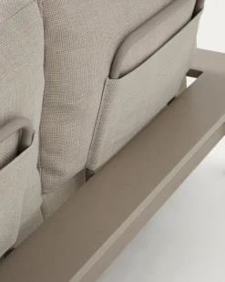 Kave Home Chaise Longue Bank 3-zits Taupe Rechts