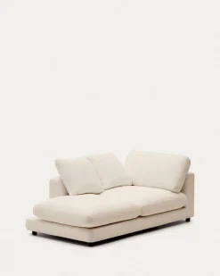 Kave Home Chaise Longue Gala Links Beige 193x105cm