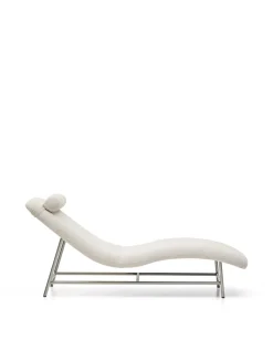 Kave Home Divan Lounge Osla Beige Chenille met Geborsteld RVS 175cm