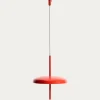 Kave Home Draagbare Plafondlamp Porte Rood Aluminium Ø16cm
