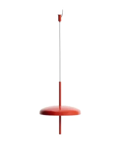 Kave Home Draagbare Plafondlamp Porte Rood Aluminium Ø16cm