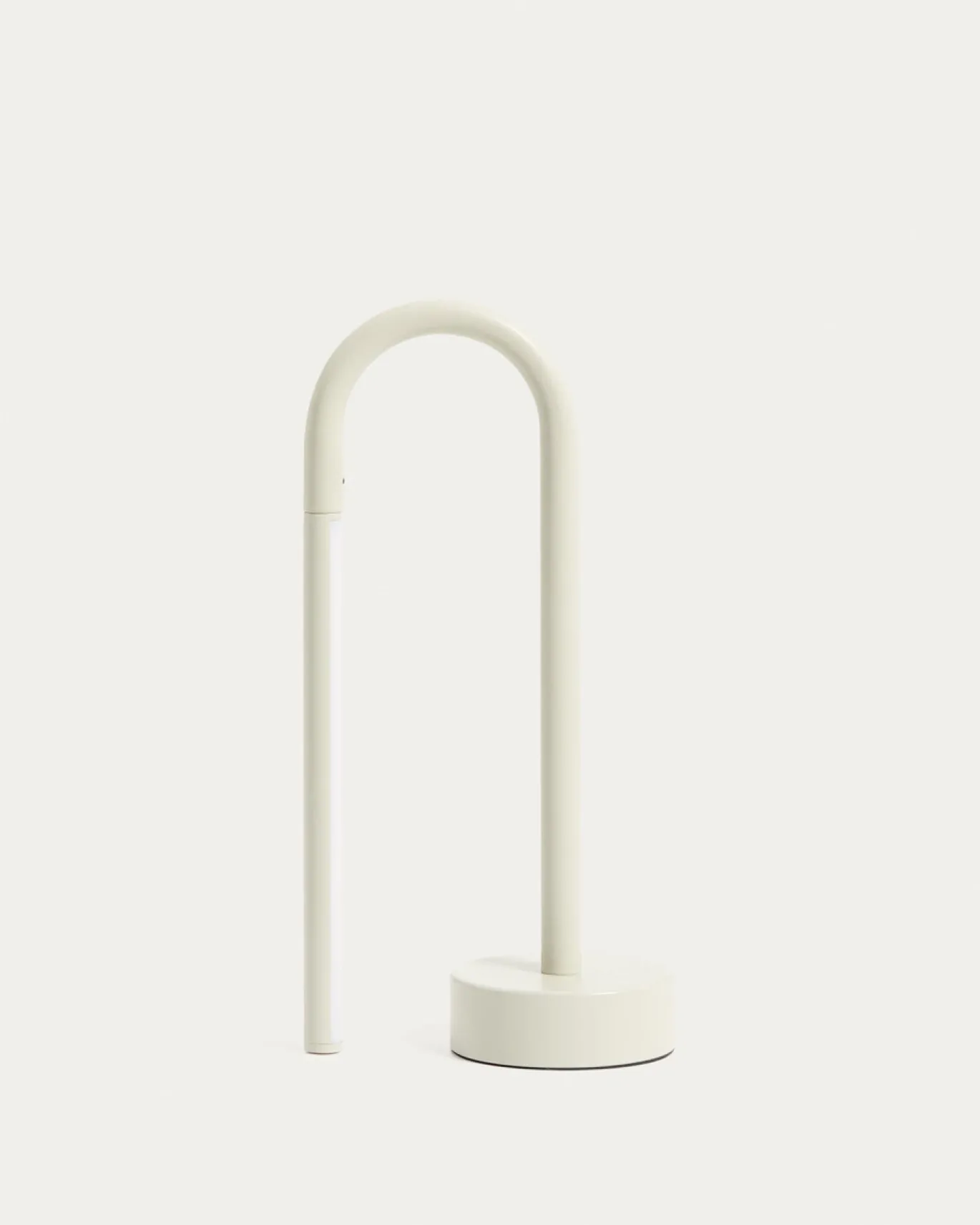 Kave Home Draagbare Tafellamp Bow Grijs Aluminium