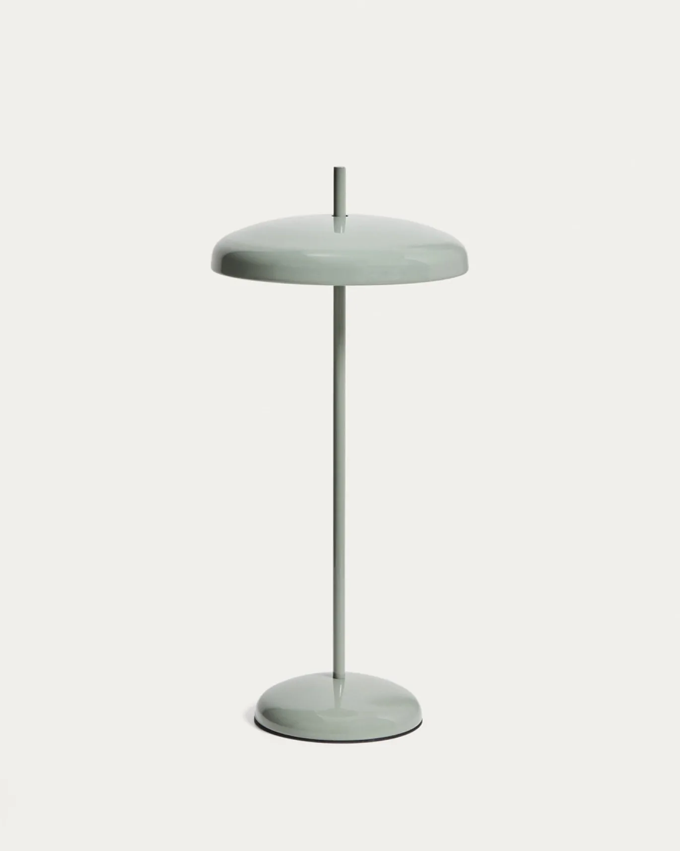 Kave Home Draagbare Tafellamp Porte Lichtgroen Metaal