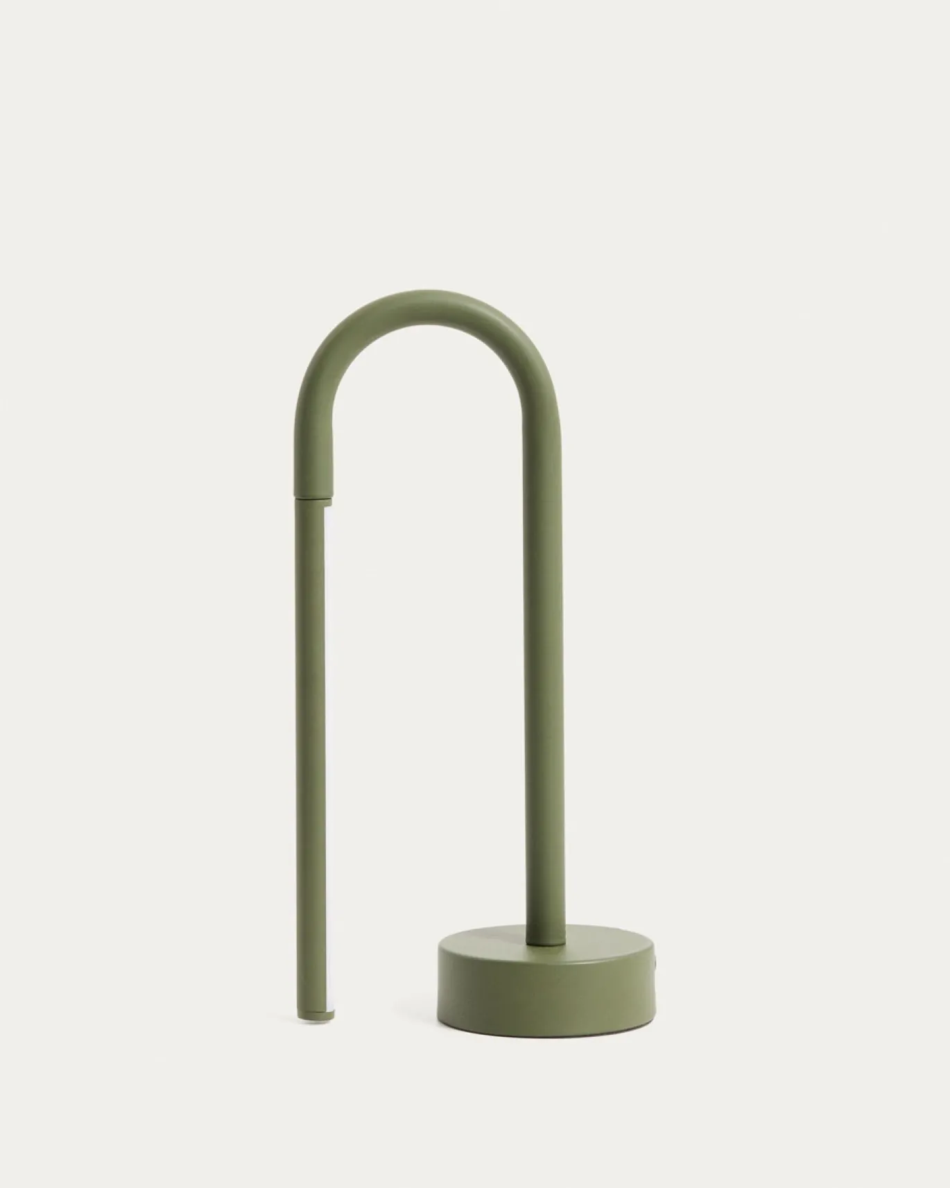 Kave Home Draagbare Tafellamp Bow Groen Aluminium