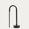 Kave Home Draagbare Tafellamp Bow Zwart Aluminium