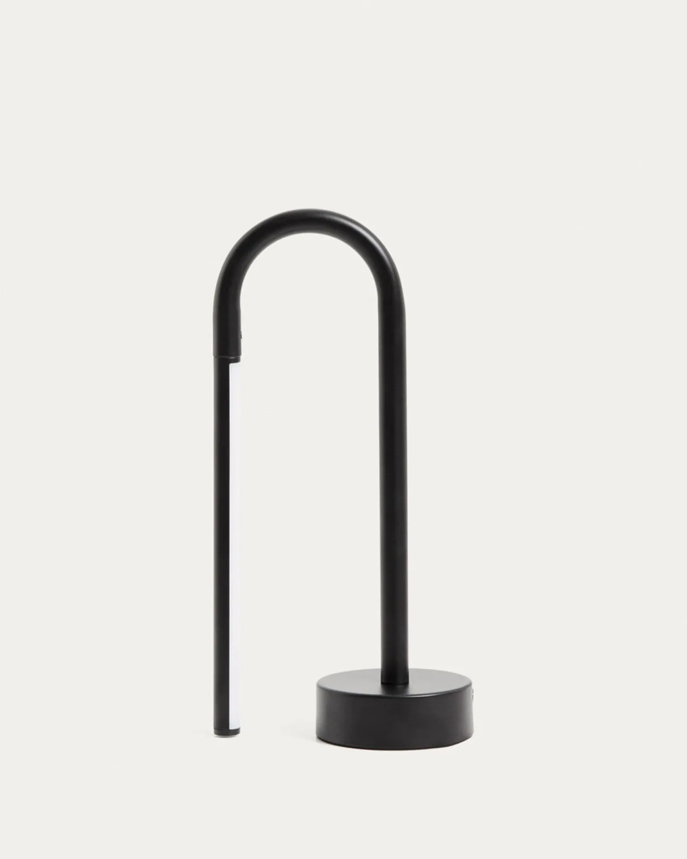 Kave Home Draagbare Tafellamp Bow Zwart Aluminium