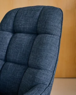 Kave Home Draaifauteuil Jaspe Blauw