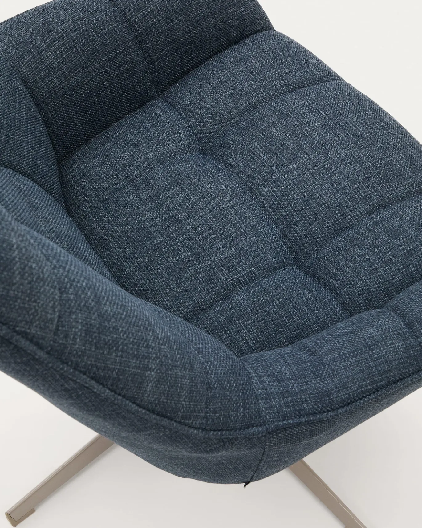 Kave Home Draaifauteuil Jaspe Blauw