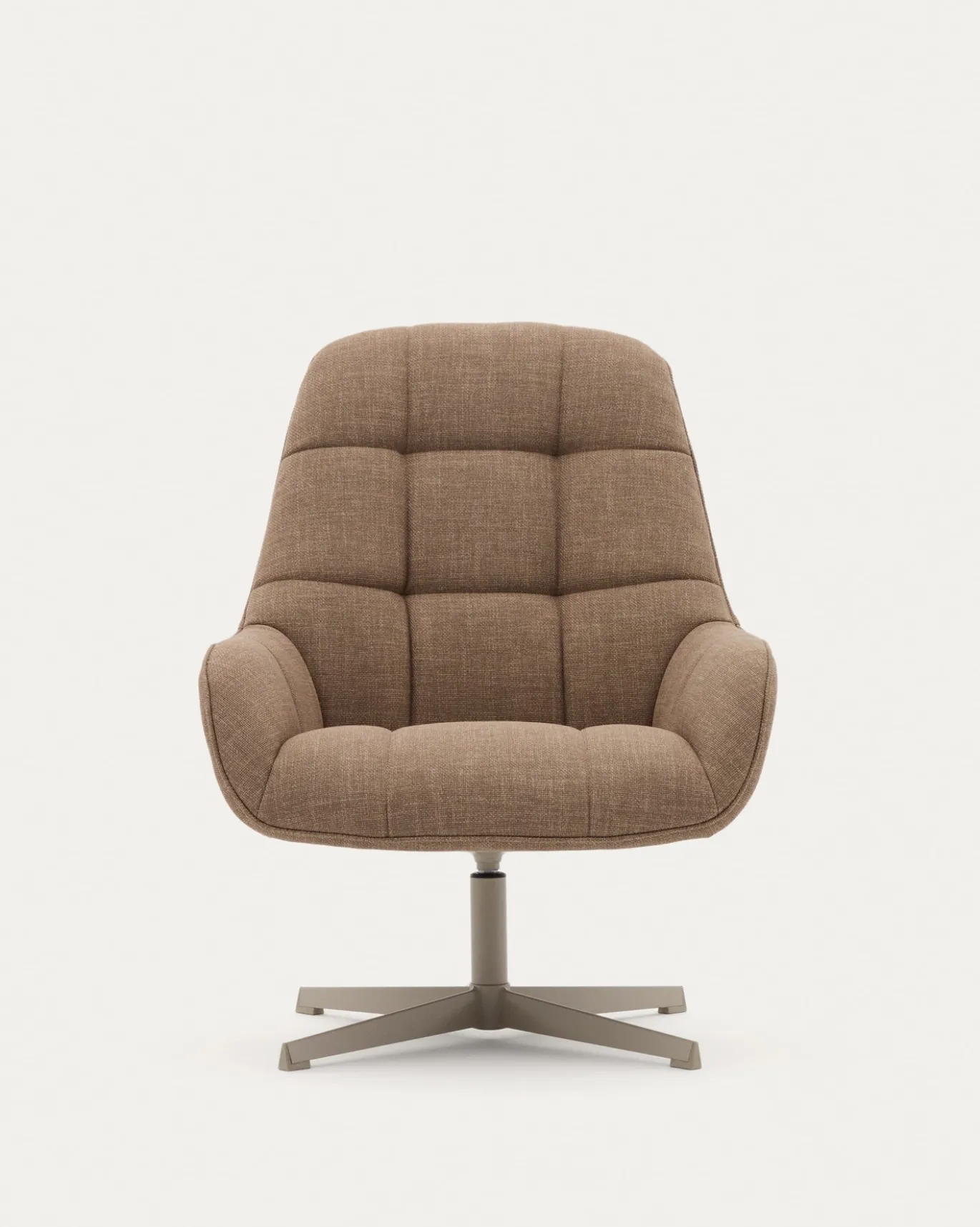 Kave Home Draaifauteuil Jaspe Lichtbruin