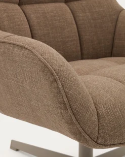 Kave Home Draaifauteuil Jaspe Lichtbruin