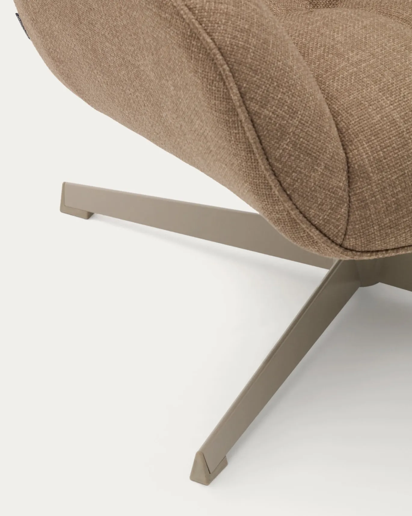 Kave Home Draaifauteuil Jaspe Lichtbruin