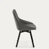 Kave Home Draaistoel Jenna Donkergrijs