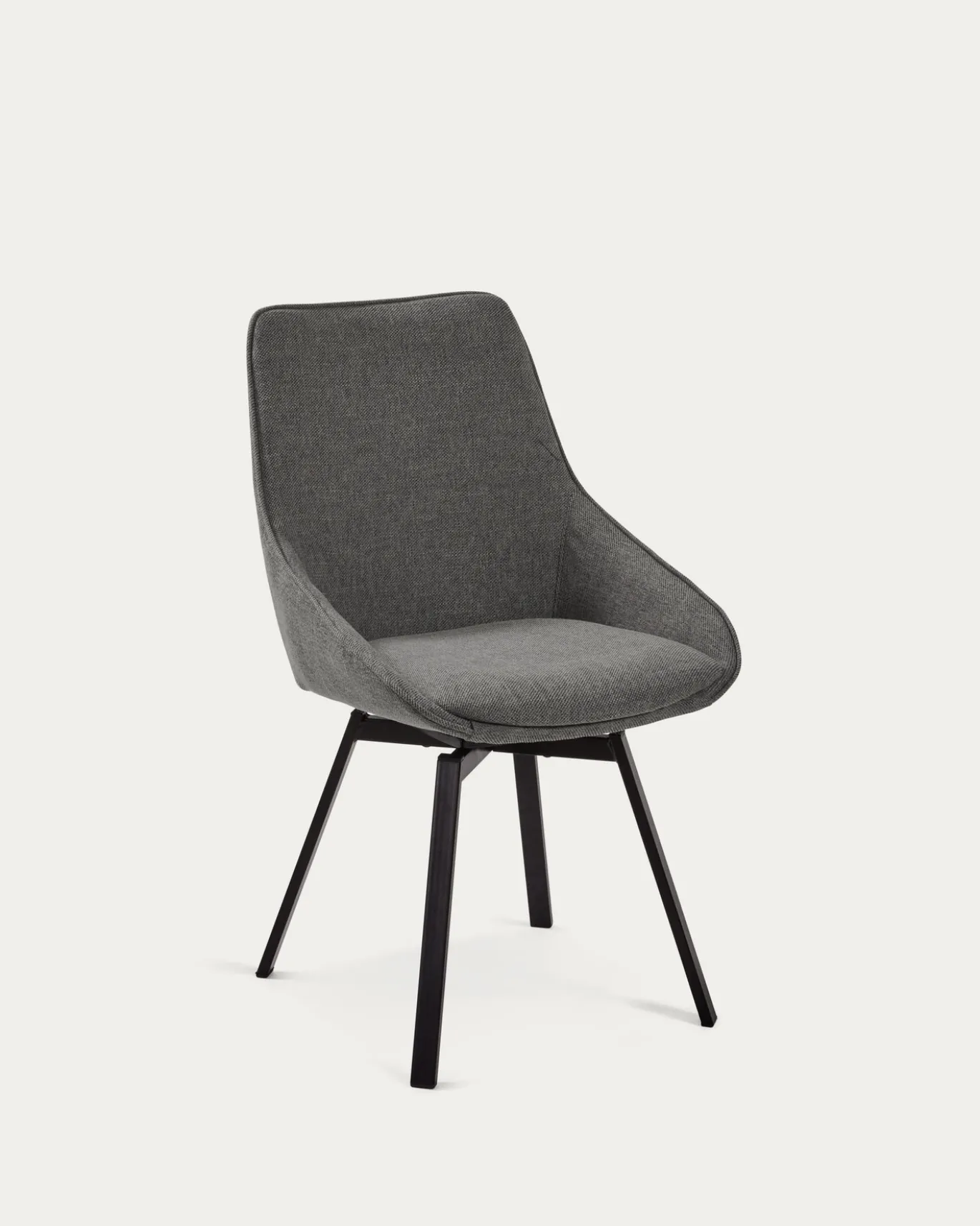 Kave Home Draaistoel Jenna Donkergrijs