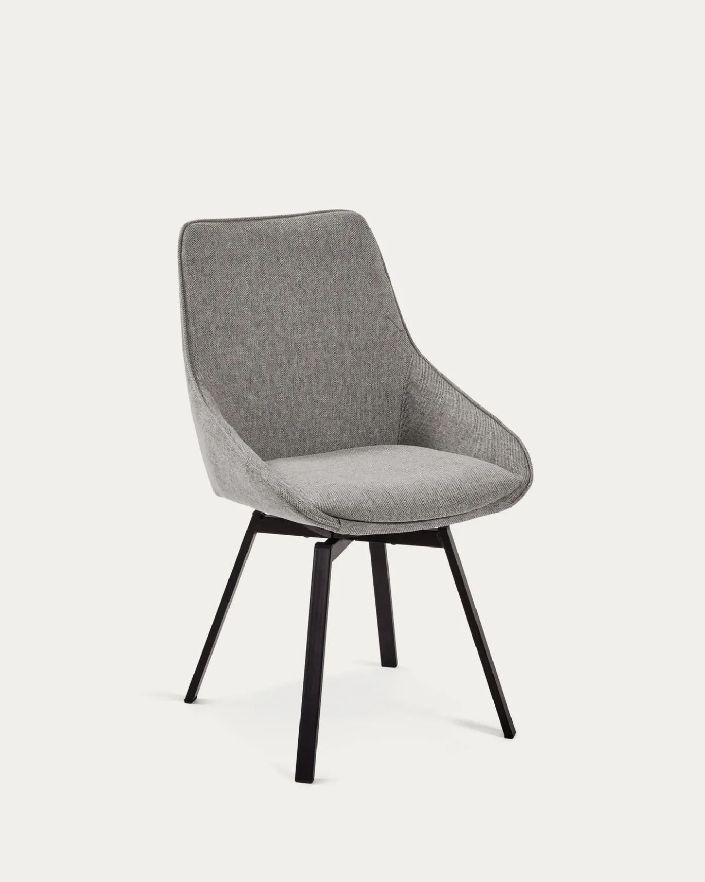 Kave Home Draaistoel Jenna Lichtgrijs
