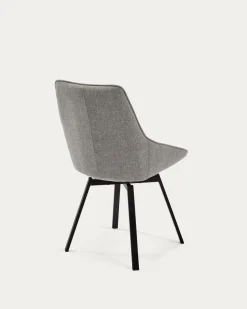 Kave Home Draaistoel Jenna Lichtgrijs