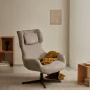 Kave Home Draaistoel Zalina Lichtbruin Chenille