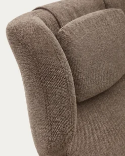 Kave Home Draaistoel Zalina Lichtbruin Chenille