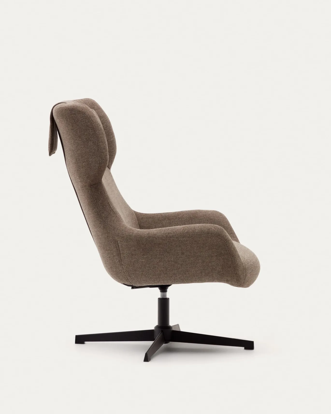 Kave Home Draaistoel Zalina Lichtbruin Chenille